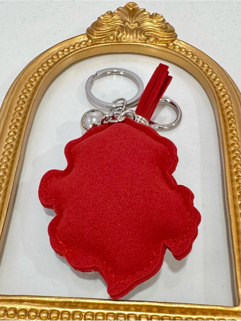 New Rhinestone Santa Keychain Charm - Picture 4 of 4